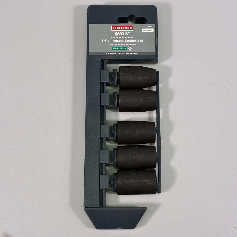 Craftsman Evolv 5-Pc. 1/2-in. Drive Metric Impact Socket Set (Model 16910)
